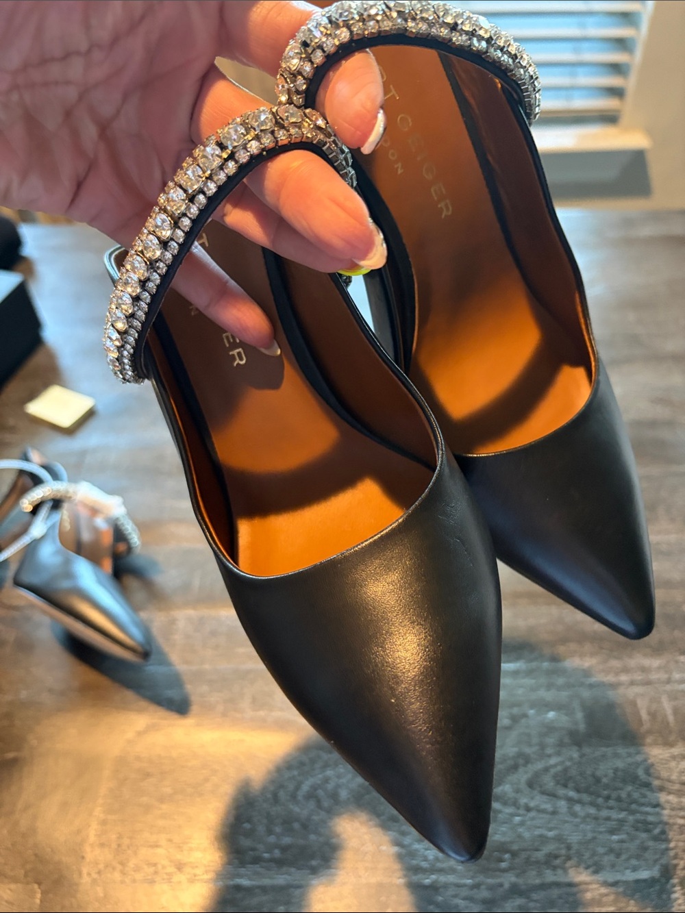 Kurt Geiger, Duke Crystal strap heel